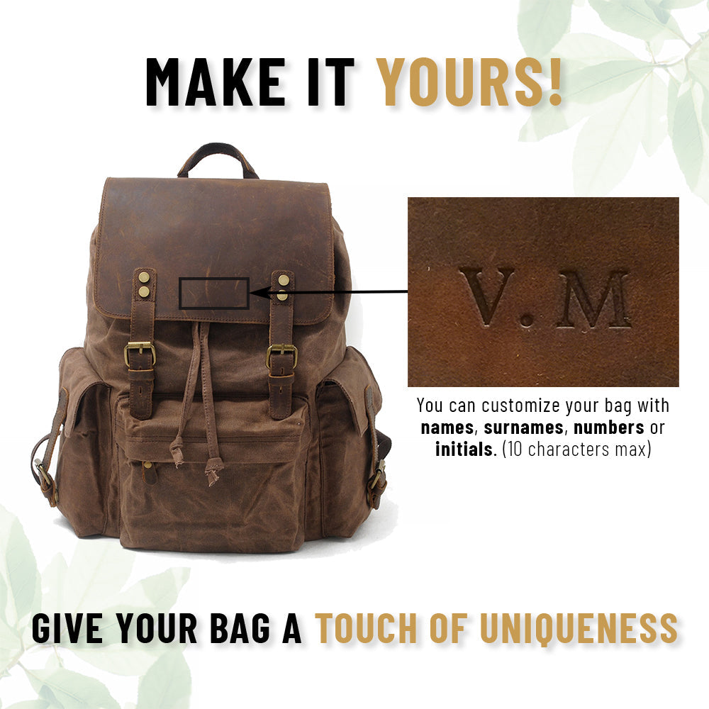 Waxed Canvas Backpack |Noren