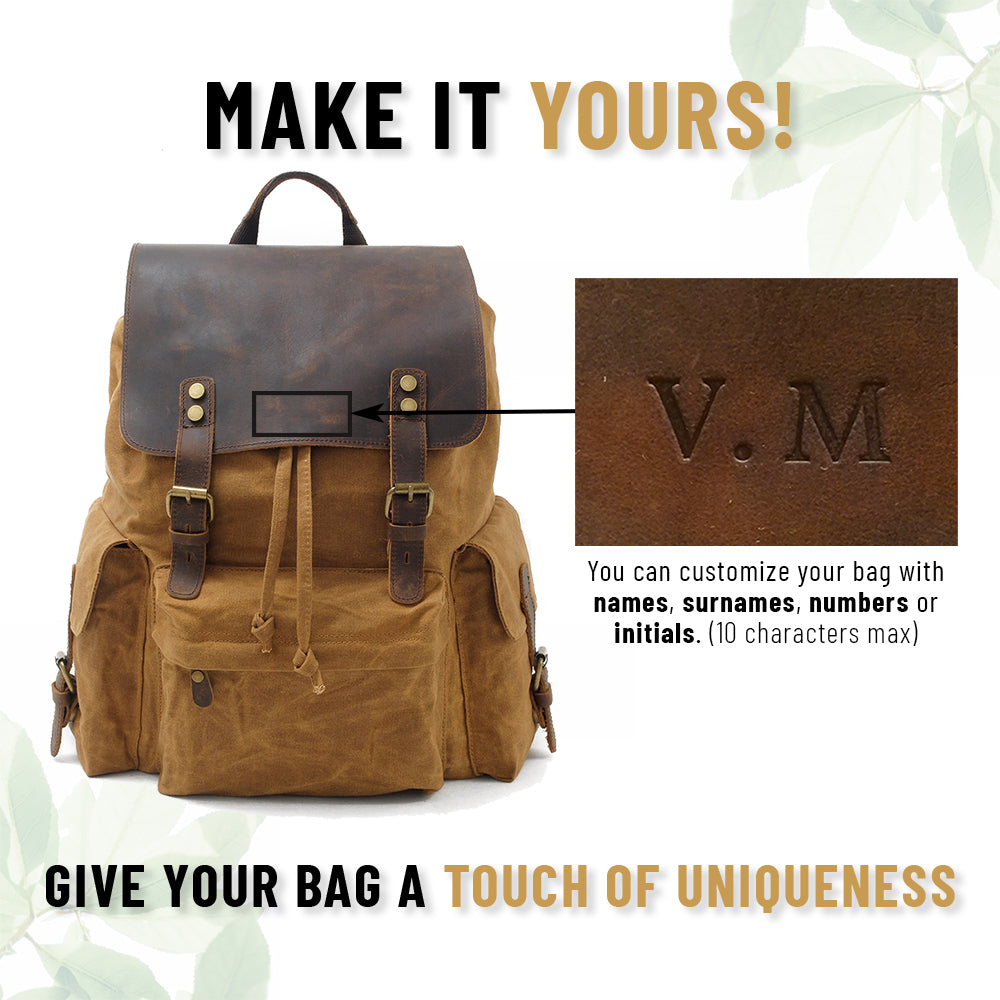 Waxed Canvas Backpack |Noren