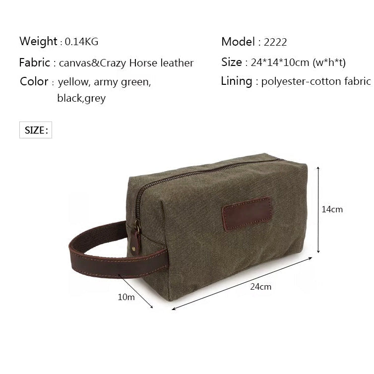 Canvas Toiletry Bag | Mason