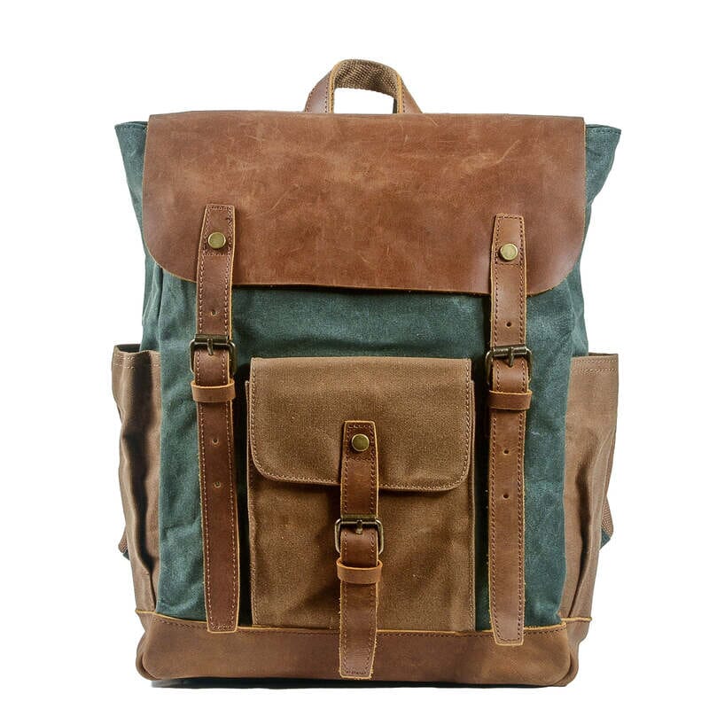 Göteborg Canvas Backpack - Emerald