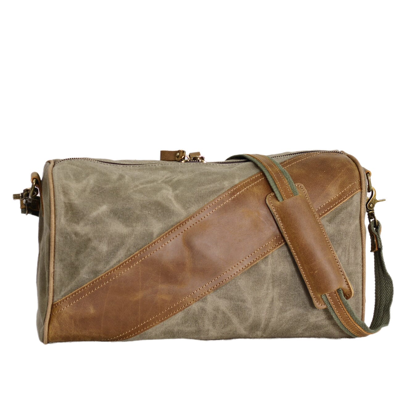 Waxed Canvas & Leather Sling Bag | Timber