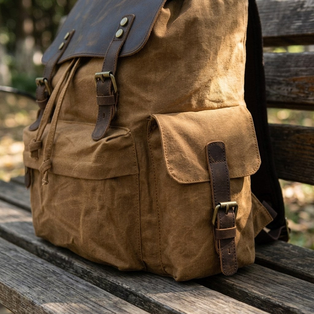 Waxed Canvas Backpack |Noren