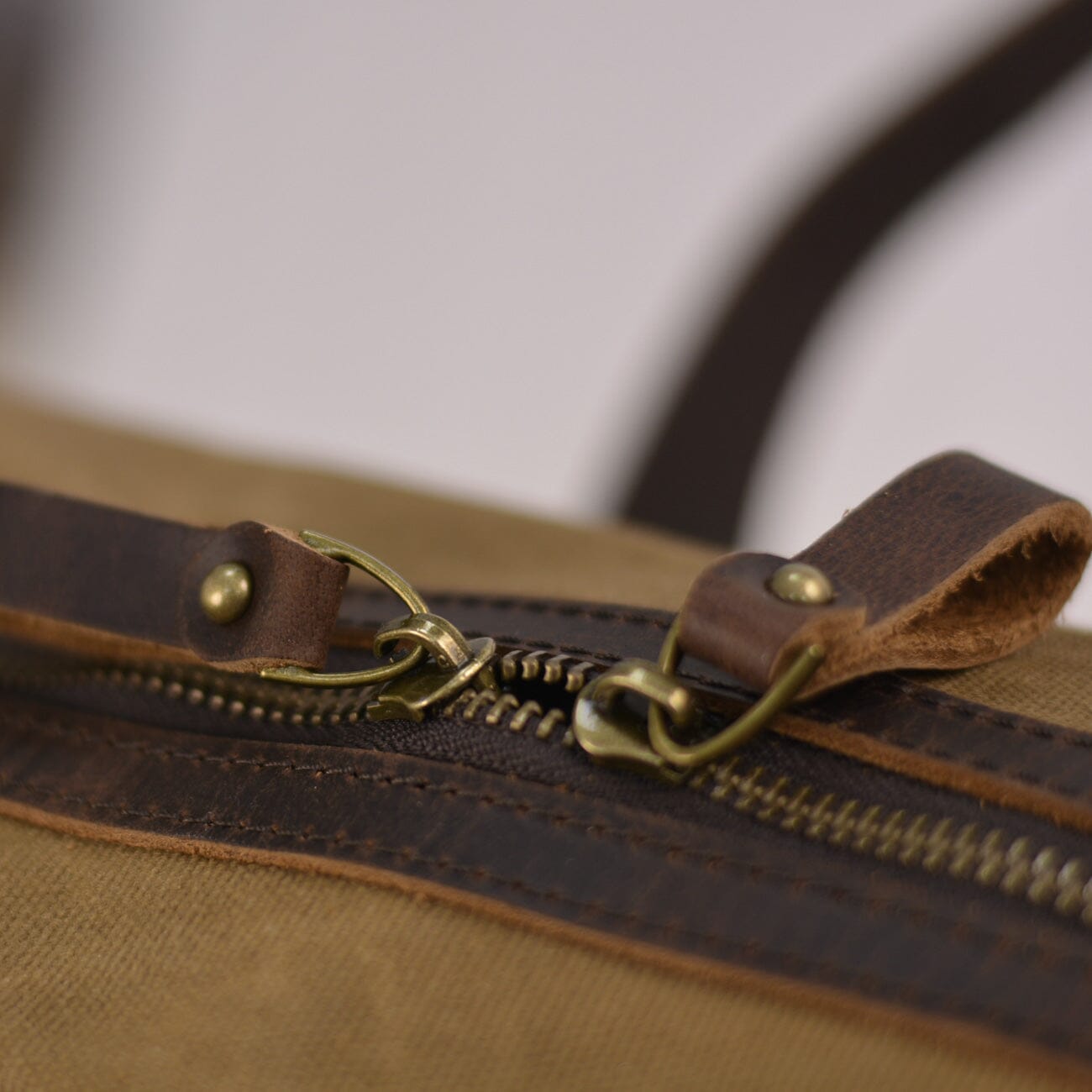 Waxed Canvas Laptop Briefcase |  Frontier