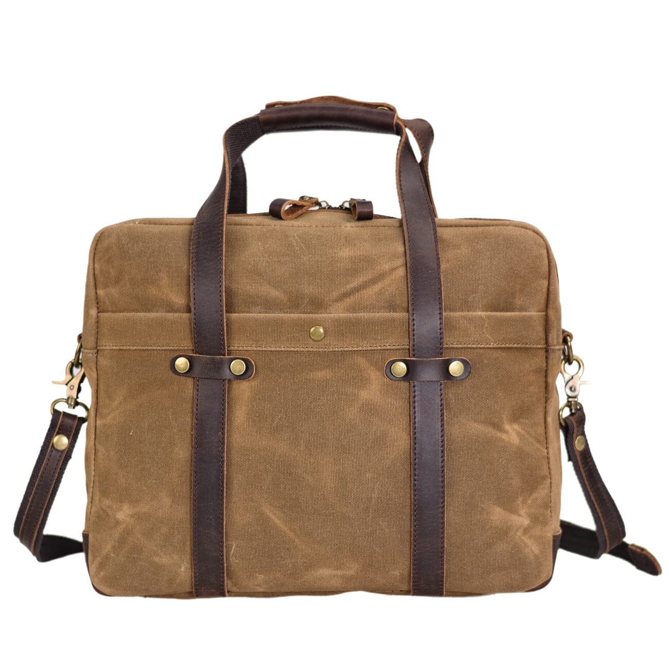Waxed Canvas Laptop Briefcase |  Frontier