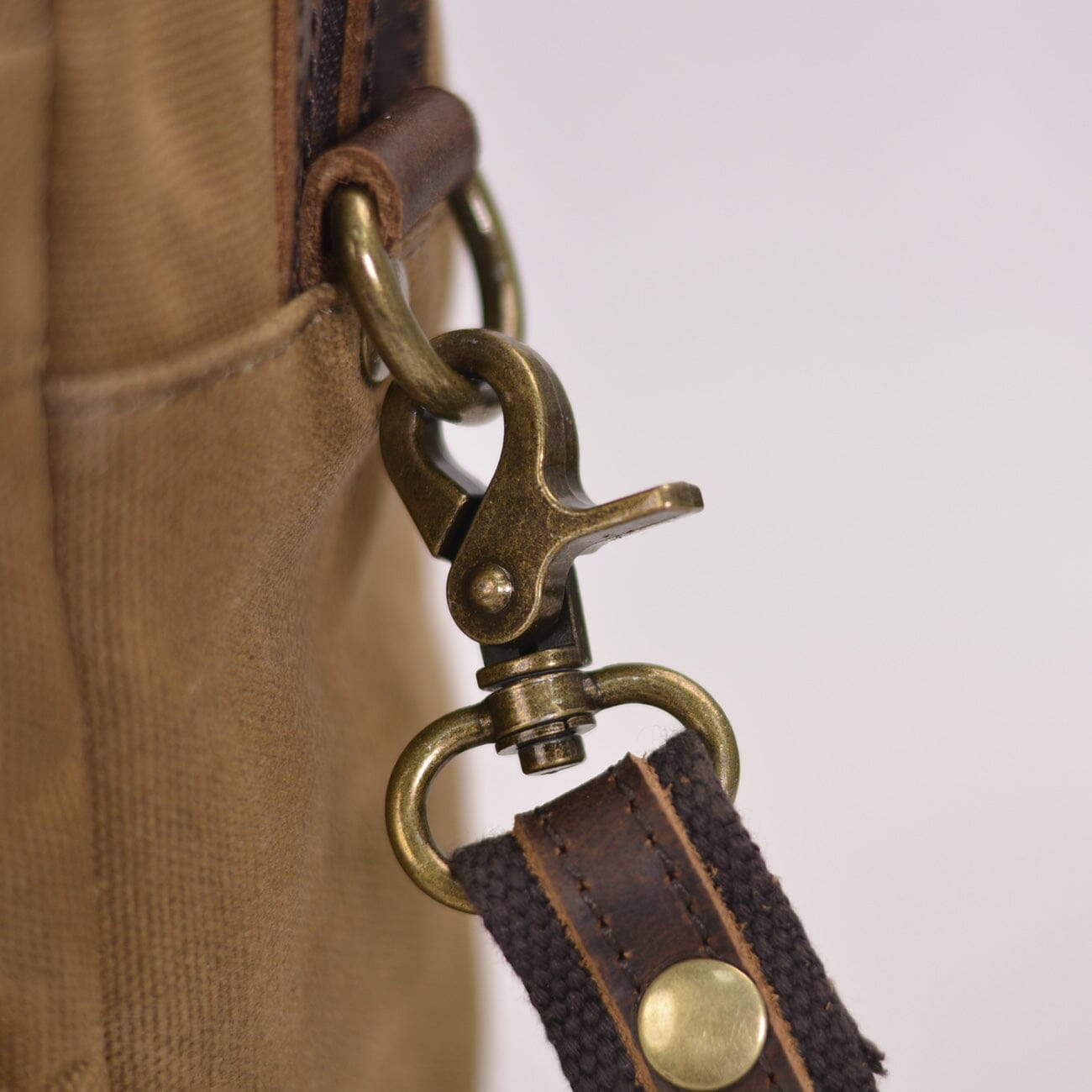 Waxed Canvas Laptop Briefcase |  Frontier