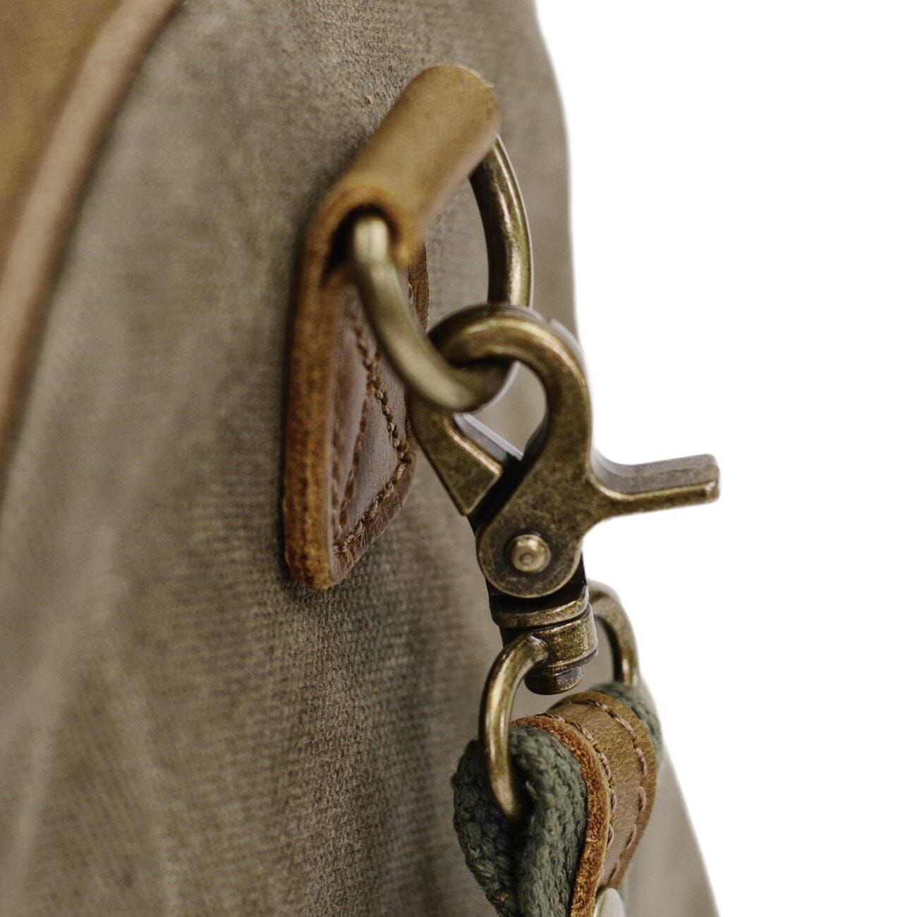 Waxed Canvas & Leather Sling Bag | Timber