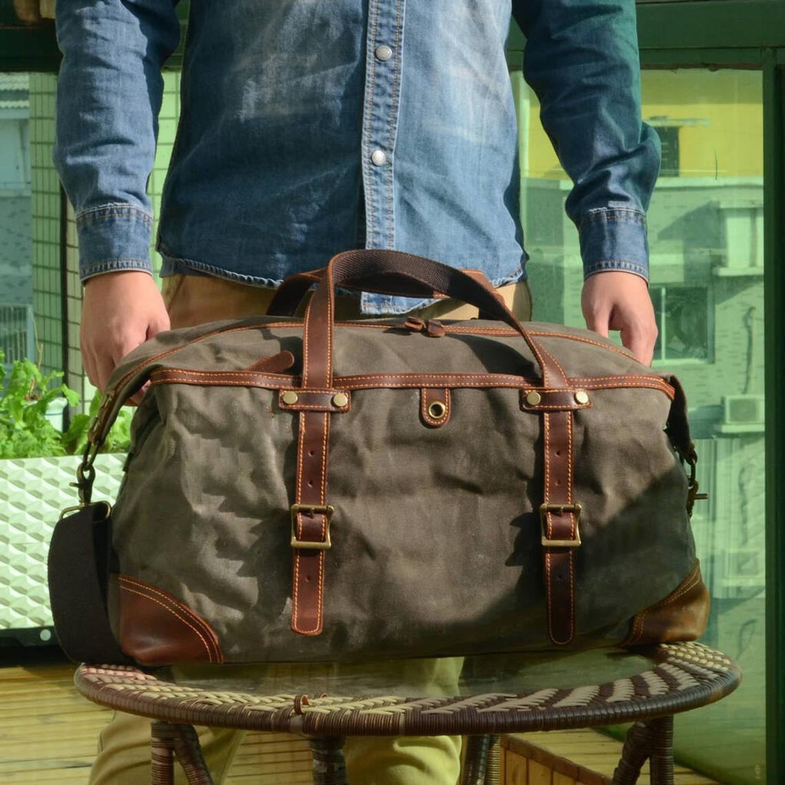 Waxed Canvas Duffle Bag | Wayfarer
