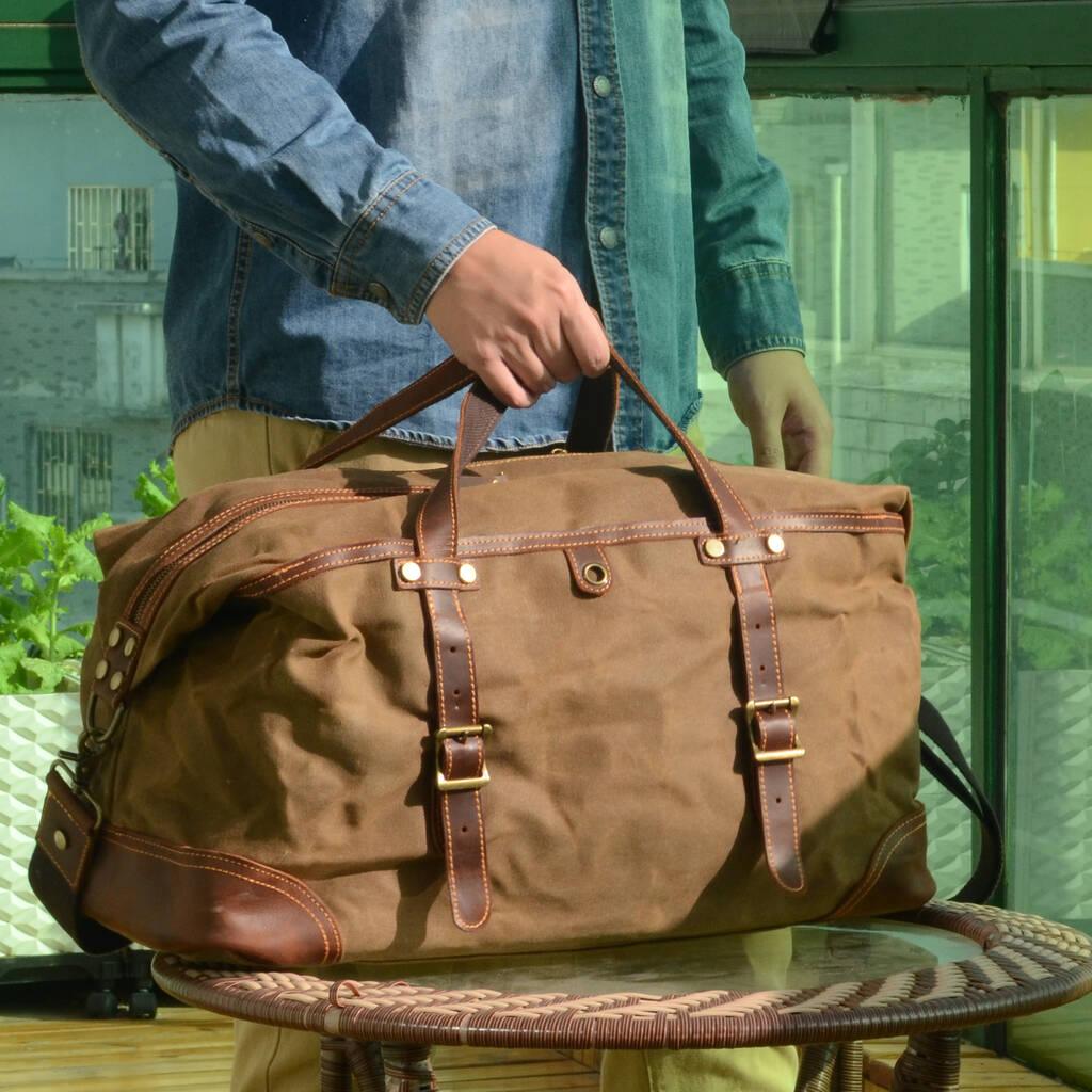 Waxed Canvas Duffle Bag | Wayfarer