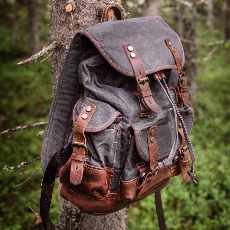 Canvas Hiking Rucksack with Drawstring | Voyager