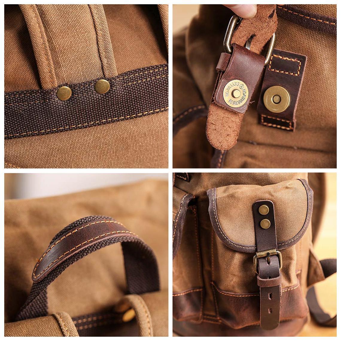 Canvas Hiking Rucksack with Drawstring | Voyager