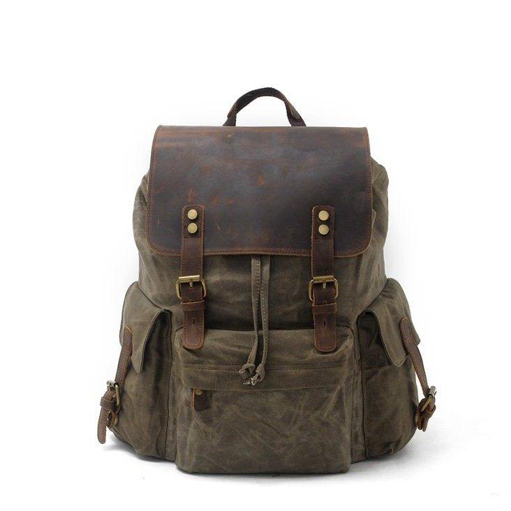 Vintage Waxed Canvas  Backpack | Grant