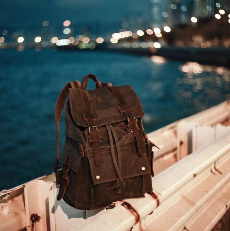 Waxed Canvas Backpack | Sent