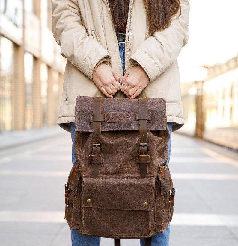 Waxed Canvas Backpack | Sent