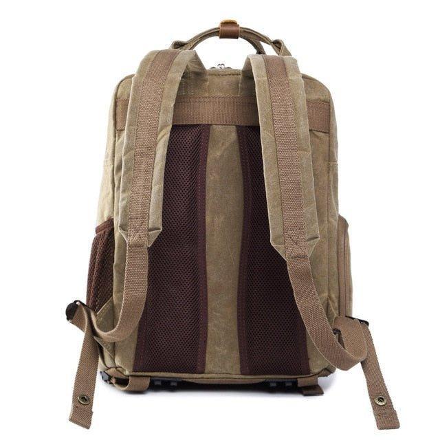 Waterproof Waxed Canvas Camera Backpack | Leonardo